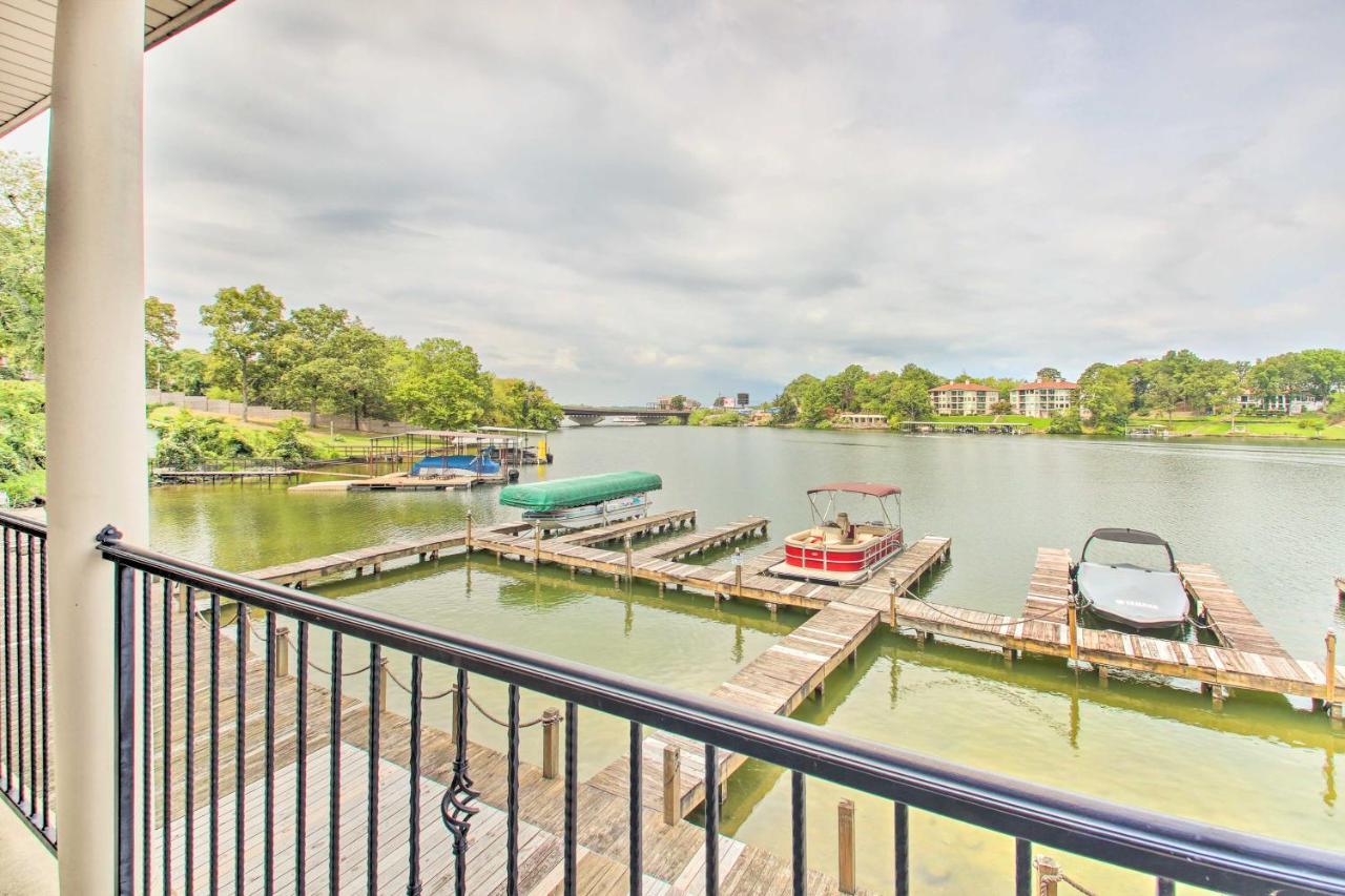 Lakefront Hot Springs Condo With Balcony And Boat Slip Exterior photo